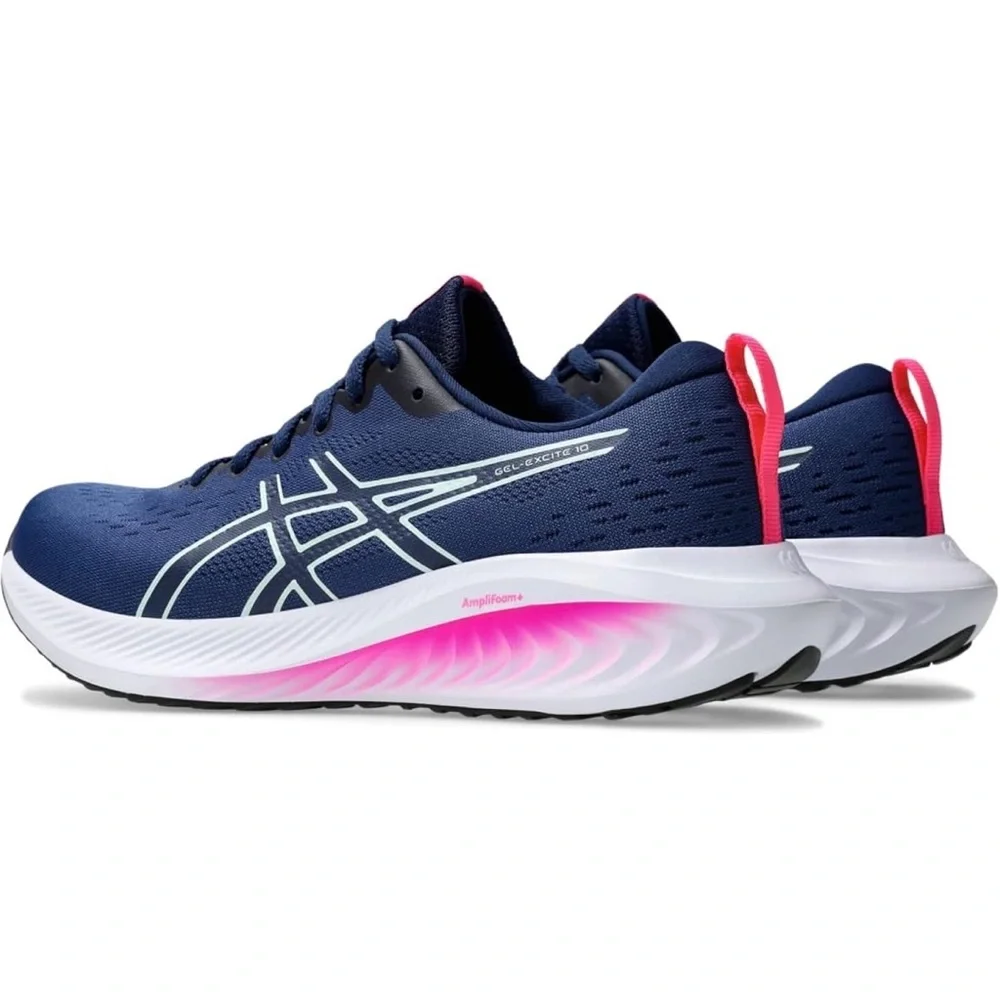 NWT Women’s ASICS Gel-Excite 10 Sneakers Navy + Hot Pink - Picture 6 of 10